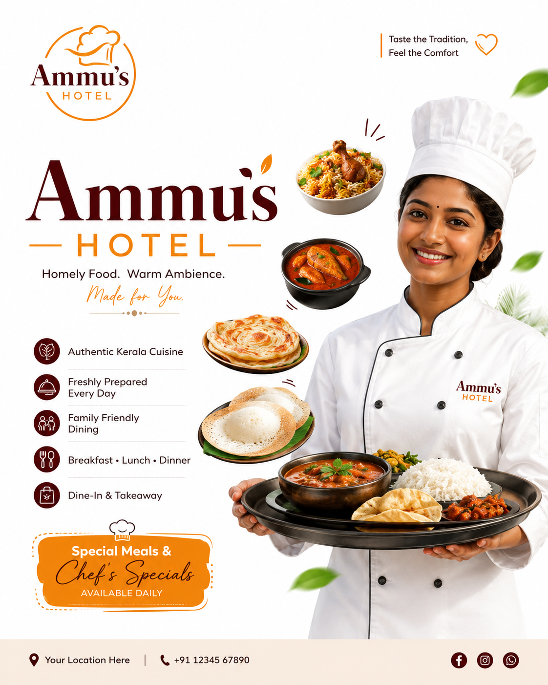 Ammu's Hotel in Madayikonam,Thrissur in Mapranam, Mukundapuram, തൃശൂര് ജില്ല, Kerala, 680712, India